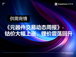 元器件交易动态：钴价大涨，锂价回升